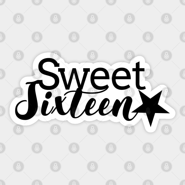 Sweet sixteen birthday Sticker by PlusAdore